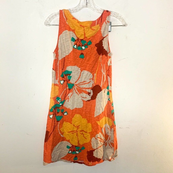 Boden Orange Floral Mini Dress - Picture 5 of 6
